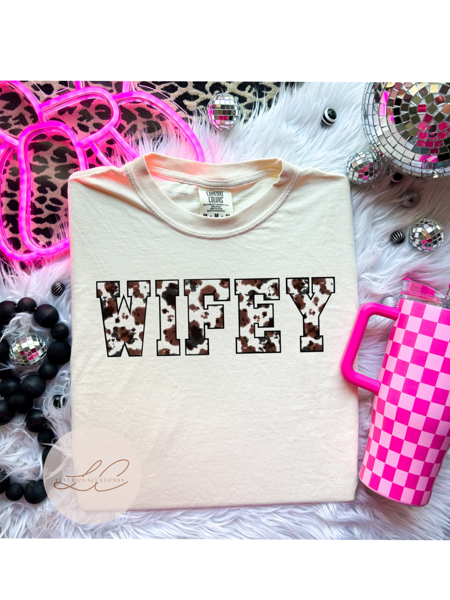 WIFEY cowprint shirt