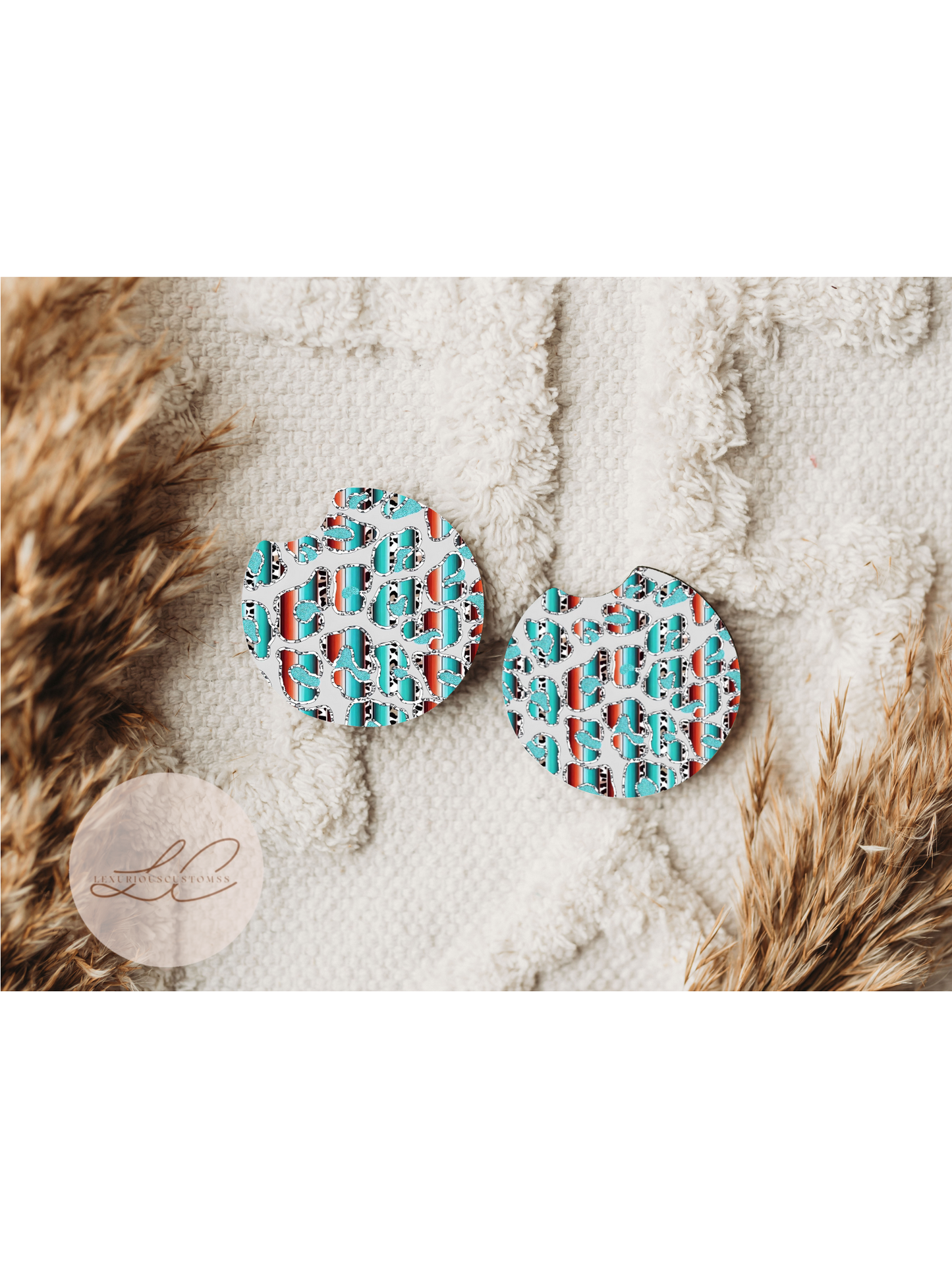 Cheetah Aztec Coasters