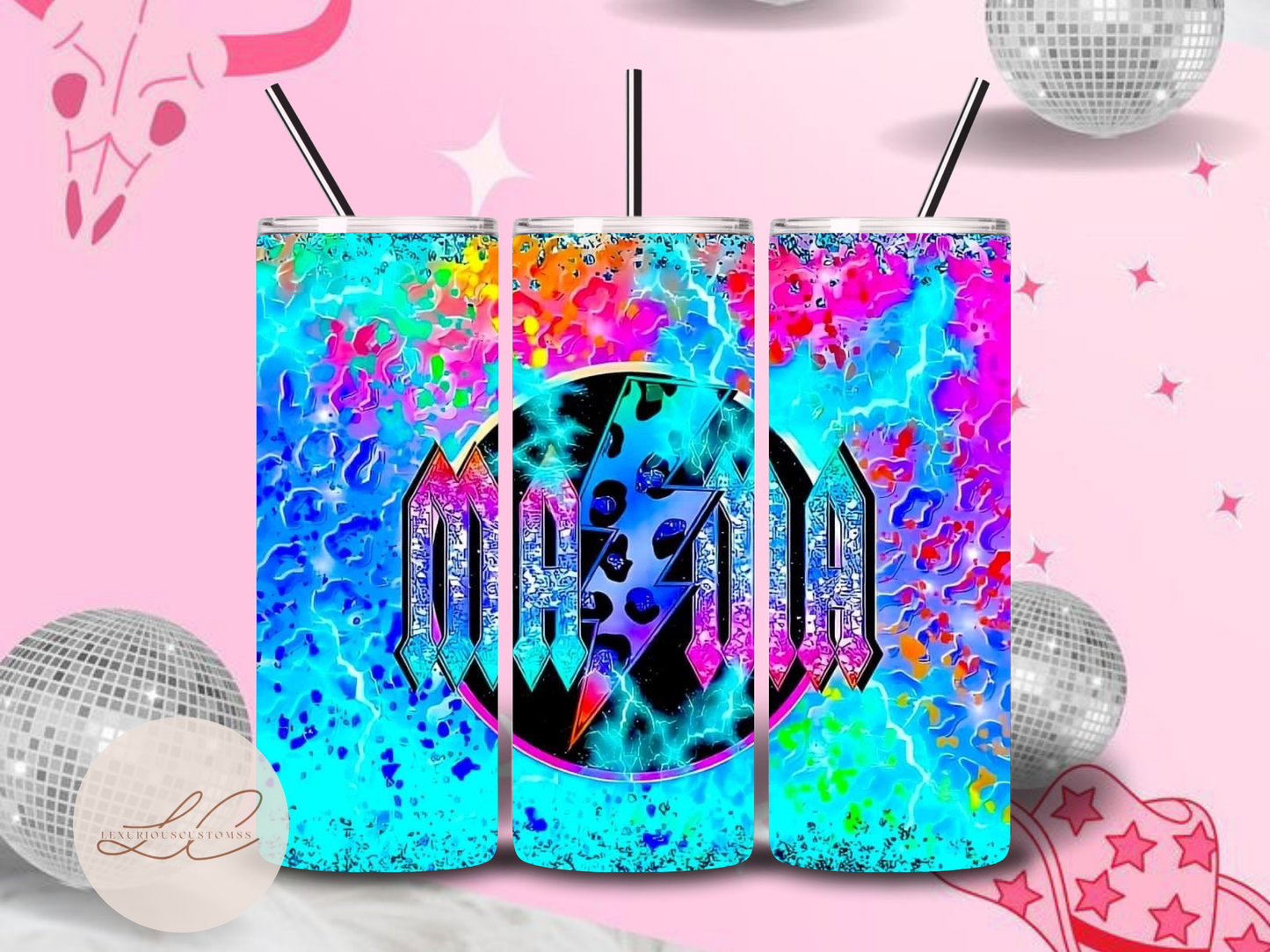 Mama Lighting Bolt Tumbler