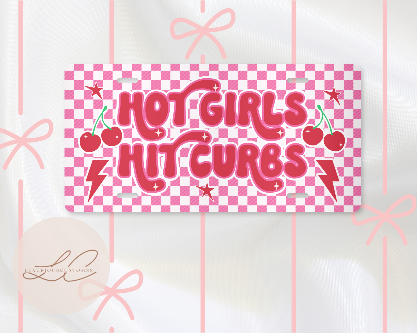 Hot Girls Hit Curbs Plate