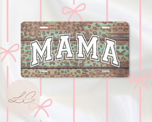 Cheetah Mama Plate