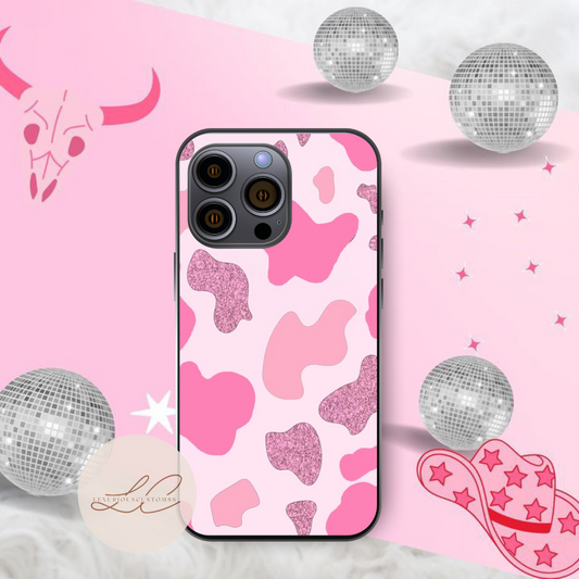 Pink Cowprint Case
