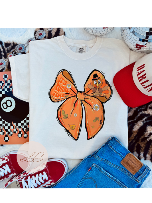 Turkey Time Bow Shirt